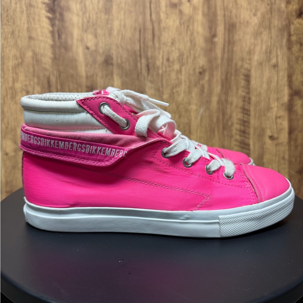 Bikkembergs Women's Pink High-Top Sneakers